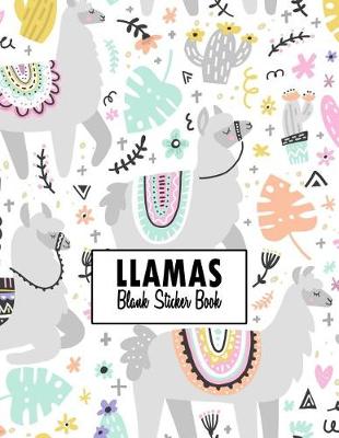Book cover for Llamas Blank Sticker Book