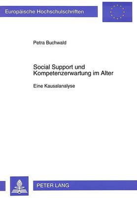 Cover of Social Support Und Kompetenzerwartung Im Alter