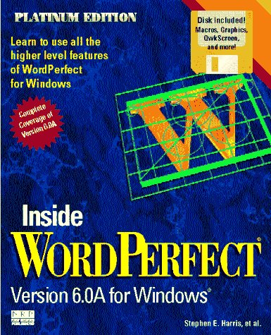 Book cover for Inside WordPerfect 6.0 for Windows