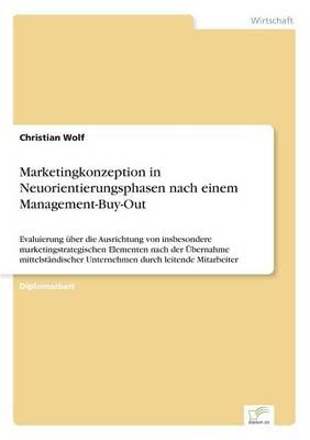 Book cover for Marketingkonzeption in Neuorientierungsphasen nach einem Management-Buy-Out