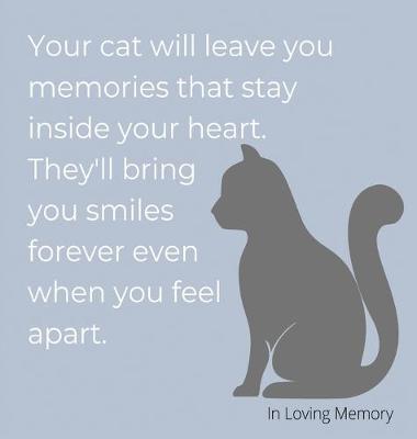 Book cover for Condolence book for cats (hardback cover)