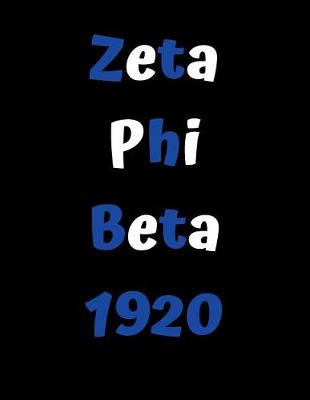 Book cover for Zeta Phi Beta 1920