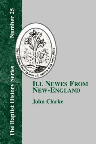 Cover of Ill Newes From New-England