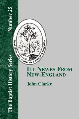 Book cover for Ill Newes From New-England