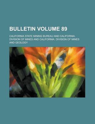 Book cover for Bulletin Volume 89