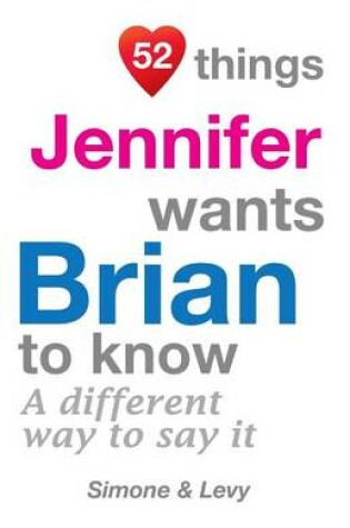 Cover of 52 Things Jennifer Wants Brian To Know