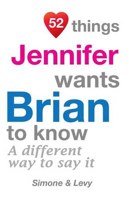 Book cover for 52 Things Jennifer Wants Brian To Know
