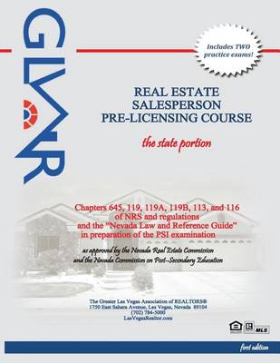 Book cover for Glvar Real Estate Salesperson and Broker Pre-Licensing Course