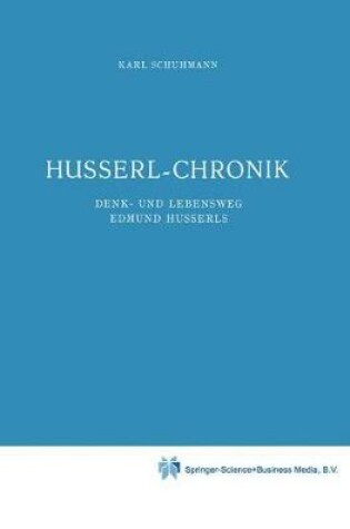 Cover of Husserl-Chronik