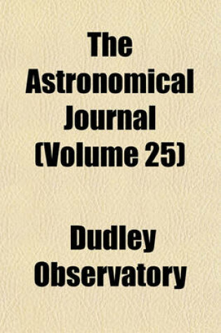 Cover of The Astronomical Journal (Volume 25)