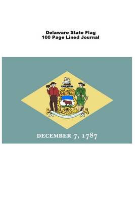 Book cover for Delaware State Flag 100 Page Lined Journal