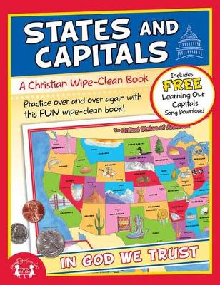 Cover of States and Capitals Christian Wipe-Clean Workbook