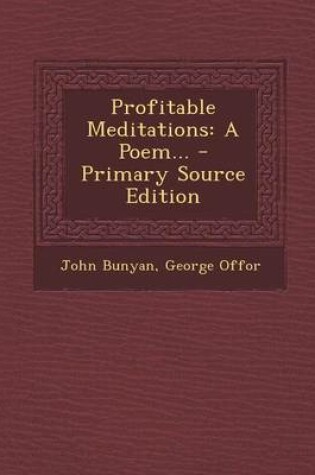 Cover of Profitable Meditations