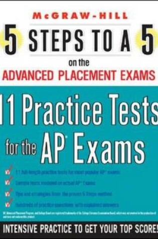 Cover of 5 Steps to a 5 11 Practice Tests for the AP Exams