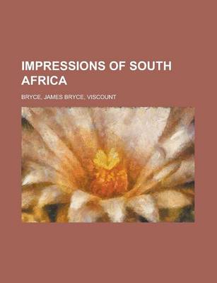 Book cover for Impressions of South Africa