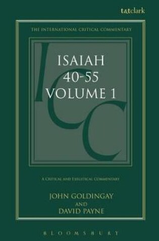 Cover of Isaiah 40-55 Vol 1 (ICC)