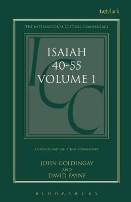 Book cover for Isaiah 40-55 Vol 1 (ICC)
