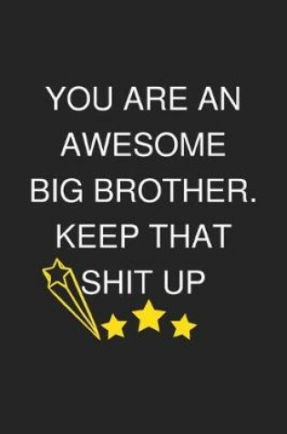 Cover of You are An Awesome Big Brother. Keep That Shit Up