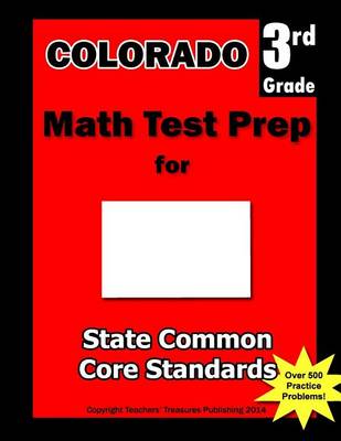 Book cover for Colorado 3rd Grade Math Test Prep