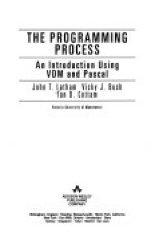 Cover of The Programming Process