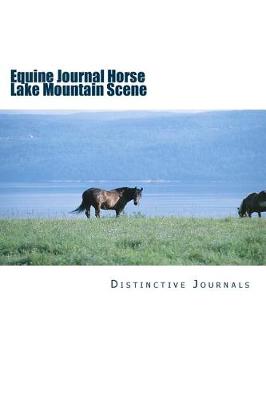 Book cover for Equine Journal Horse Lake Mountain Scene