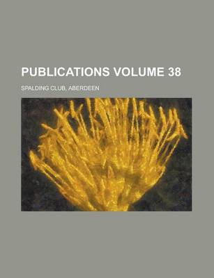 Book cover for Publications Volume 38