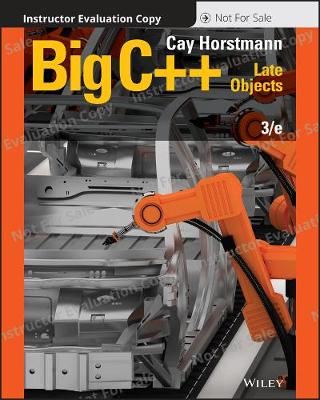 Book cover for Big C++ 3rd Edition Evaluation Copy