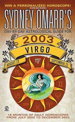 Book cover for Sydney Omarr's Virgo 2003