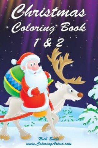 Cover of Christmas Coloring Book 1 & 2