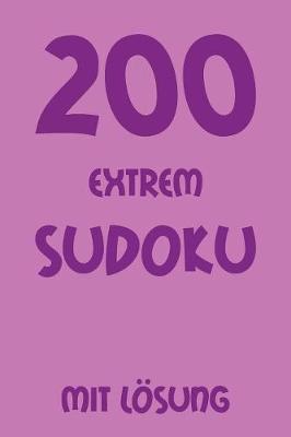 Book cover for 200 extrem Sudoku mit Lösung