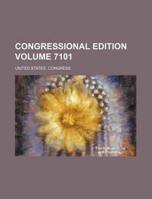 Book cover for Congressional Edition Volume 7101