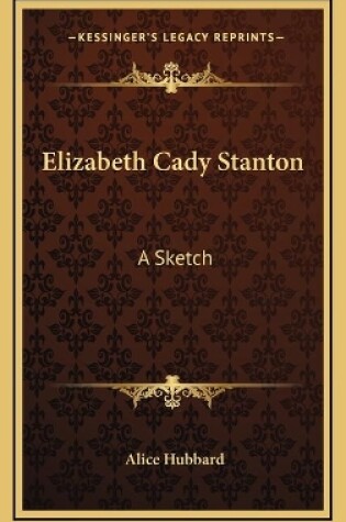 Cover of Elizabeth Cady Stanton