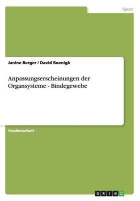 Book cover for Anpassungserscheinungen der Organsysteme - Bindegewebe