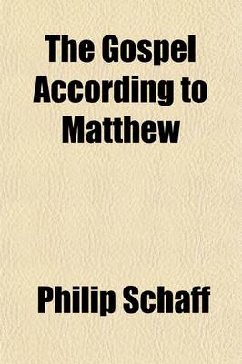 Book cover for The Gospel According to Matthew