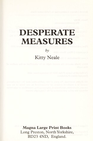 Cover of Desperate Measures