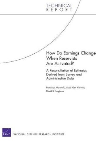 Cover of How Do Earnings Change When Reservists are Activated?