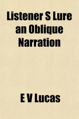 Book cover for Listener S Lure an Oblique Narration