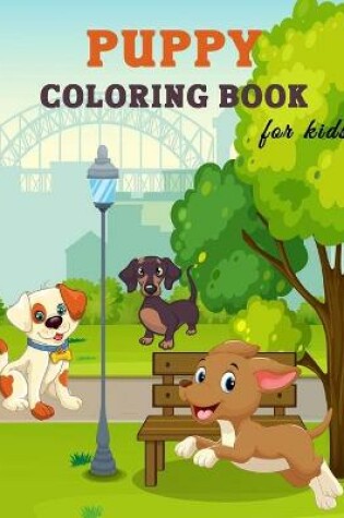 Cover of Puppy Coloring Book for Kids