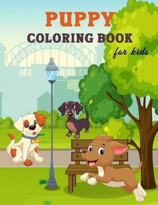 Book cover for Puppy Coloring Book for Kids