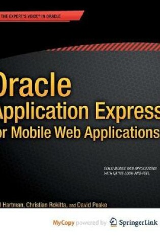 Cover of Oracle Application Express for Mobile Web Applications