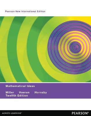 Book cover for Mathematical Ideas: Pearson New International Edition