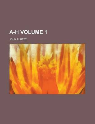 Book cover for A-H Volume 1