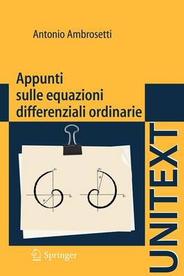 Book cover for Appunti Sulle Equazioni Differenziali Ordinarie