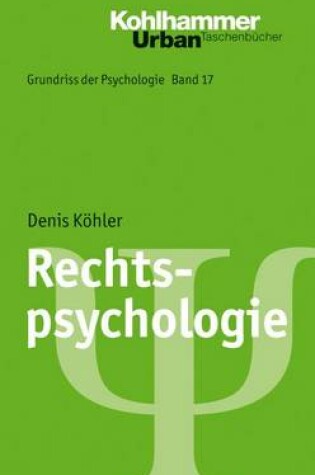 Cover of Rechtspsychologie