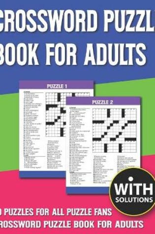 Cover of Crossword Puzzle Book For Adults