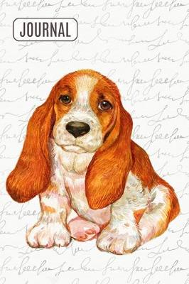 Cover of Lined Journal Notebook Basset Hound Puppy