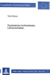 Book cover for Expressives Nichtverbales Lehrerverhalten