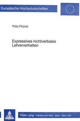 Book cover for Expressives Nichtverbales Lehrerverhalten