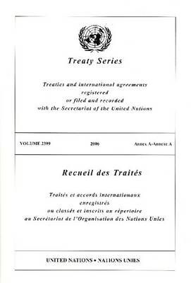 Book cover for Treaty Series 2399 I Annex a