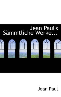 Book cover for Jean Paul's S Mmtliche Werke...